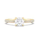 Aavi Hidden Halo Diamond Ring