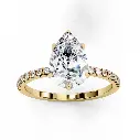 Aavi Pear Hidden Halo Diamond Ring